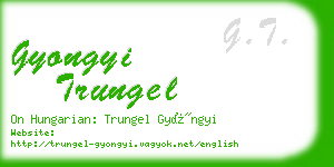 gyongyi trungel business card